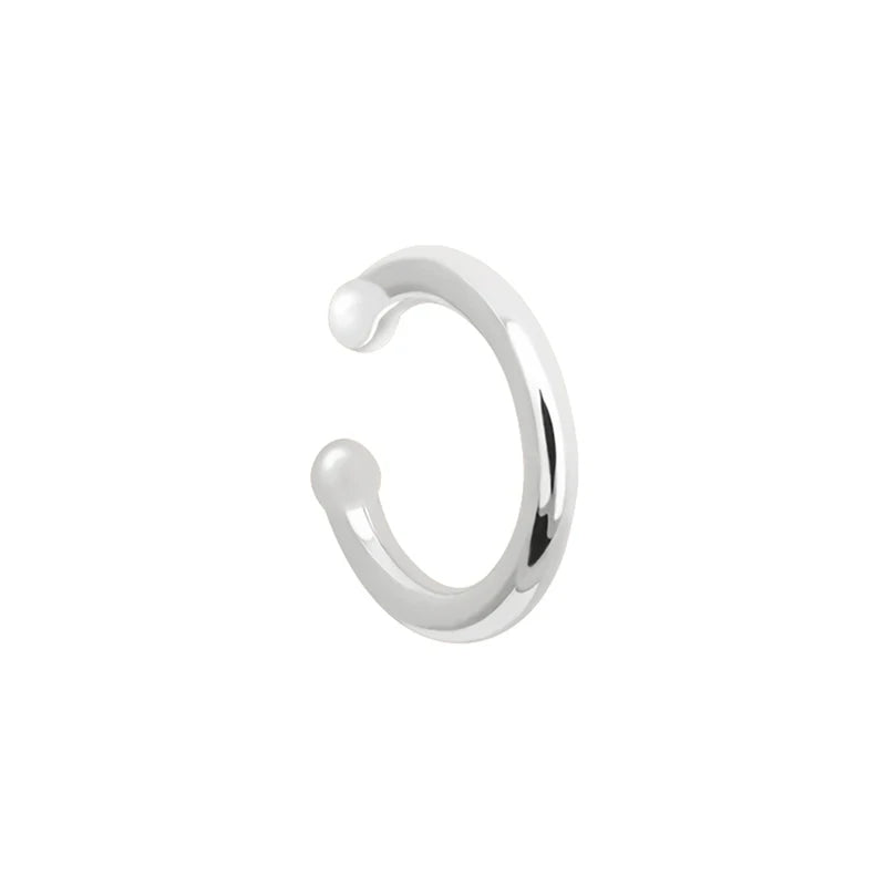 Moonnory Silver Ear Cuff Earrings CZ Non Pierced Clip Women Jewellry