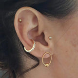 Moonnory Silver Ear Cuff Earrings CZ Non Pierced Clip Women Jewellry