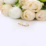 Moonnory Letter J Crystal Wedding Earrings