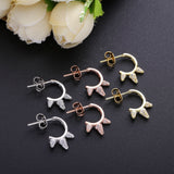 Moonnory 925 Silver Cactus Stud Earrings CZ Zircon Women Jewelry