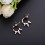 Moonnory 925 Silver Cactus Stud Earrings CZ Zircon Women Jewelry