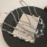 Moonstone Zircon Crystal Choker Neck Clavicle Chain Fine Jewelry