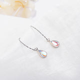 Moonstone Water Drop Earrings 925 Sterling Silver Ear Jewelry