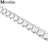 Moorvan 14mm Stainless Steel Men Bracelet Chain Punk Rock Jewelry