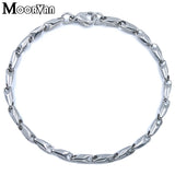 Moorvan Stainless Steel Wristband Charm Bracelet Decoration