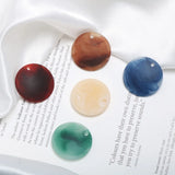 Morandi Hollow Marble Pattern Square Disc Frosted Acrylic DIY Jewelry Earrings