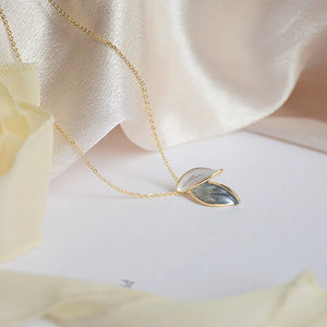 Morandi Ins Leaf Necklace Pendant Bridal Accessories Party Wear Romantic Jewelry