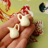 Morandi Wind Small Kettle Resin Earrings Pendant DIY Accessories