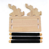 3-Tier Wooden Jewelry Display Stand Ring Holder Organizer