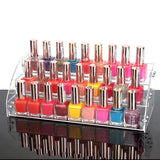 Clear Acrylic Nail Polish Organizer Jewelry Display Stand