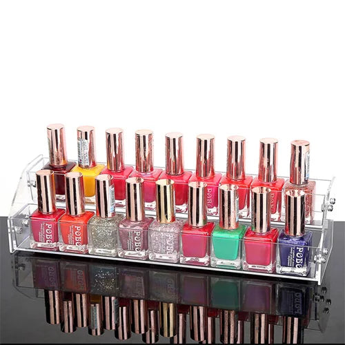 Clear Acrylic Nail Polish Organizer Jewelry Display Stand