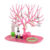 Deer Jewelry Display Stand Tray Tree Storage Organizer Holder