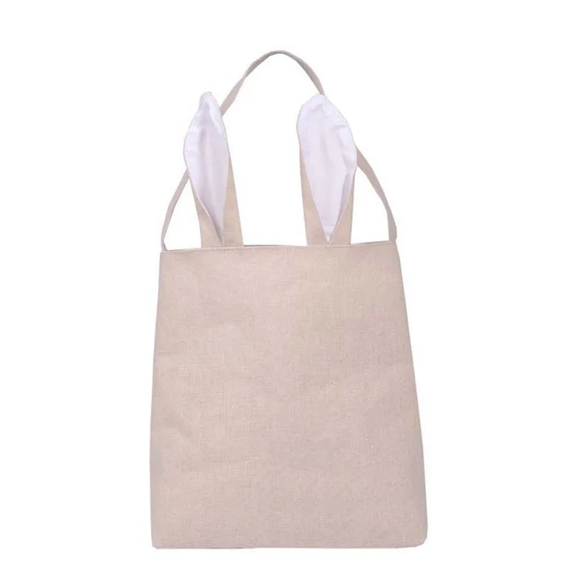 Hot Easter Bunny Bag Rabbit Ears Bags Cotton Burlap Material