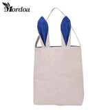Hot Easter Bunny Bag Rabbit Ears Bags Cotton Burlap Material