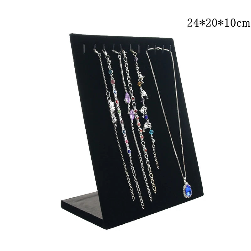 L Necklace Display Plate Jewelry Stand