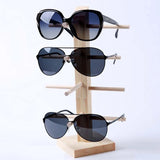 Eyeglasses Sunglasses Display Stand Rack Holder Shelf with Wood Base