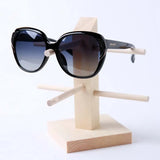 Eyeglasses Sunglasses Display Stand Rack Holder Shelf with Wood Base