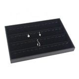 Velvet Jewelry Tray Rings Box Earrings Necklaces Storage