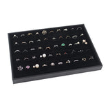 Velvet Jewelry Tray Rings Box Earrings Necklaces Storage