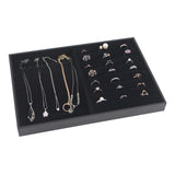 Velvet Jewelry Tray Rings Box Earrings Necklaces Storage