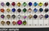 Teardrop Fancy Stones With Loop Claw Settings Glass Crystal Pendants