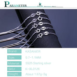 925 Sterling Silver Snake Chain Necklace for Women Girls Boys