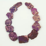 Sea Sediment Gems Slab Beads Pendants Strand Natural Raw Stone Craft Necklace