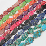 Sea Sediment Gems Slab Beads Pendants Strand Natural Raw Stone Craft Necklace