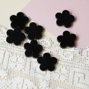 Resin Flower Shape Pendant Earring Accessories DIY Japanese Style