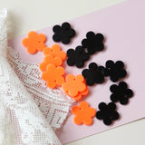 Resin Flower Shape Pendant Earring Accessories DIY Japanese Style