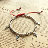 925 Silver Angel Wings Charm Bracelet Wedding Jewelry