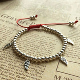 925 Silver Angel Wings Charm Bracelet Wedding Jewelry