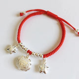 925 Silver Best Wishes Bracelet - Long Life and Wealth Charm Jewelry