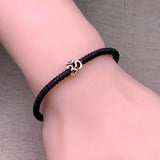 Red Thread 925 Silver Charm Bracelet for Women Girls