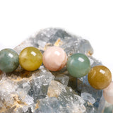 Morganite Bracelet Beads Women Bracelet Mix Colorful Beaded Gift Jewelry