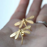 Dragonfly Studs Earrings Retro Mori Girl Women Jewelry Boucles d?oreilles