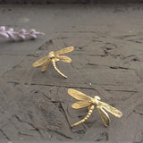 Dragonfly Studs Earrings Retro Mori Girl Women Jewelry Boucles d?oreilles