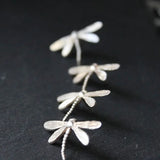 Dragonfly Studs Earrings Retro Mori Girl Women Jewelry Boucles d?oreilles