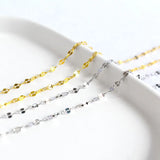 925 Silver Basis Ripple Chain Choker for Women 925 Jewelry
