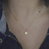 925 Silver French Rose Flower Pendant Necklace for Girls | 14K Round Necklace