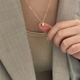 925 Silver Solid Lock Pendant Necklace for Women Girls