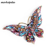 Big Butterfly Crystal Pin Brooch for Women Party Banquet Rhinestone Pin