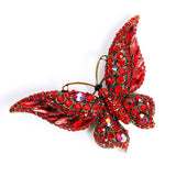 Big Butterfly Crystal Pin Brooch for Women Party Banquet Rhinestone Pin