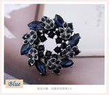 Big Flower Crystal Brooch For Women Bouquet Rhinestone Brooches And Pins