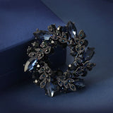 Big Flower Crystal Brooch For Women Bouquet Rhinestone Brooches And Pins