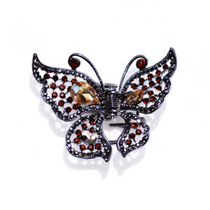 Butterfly Crystal Hair Claw Crab Women Banquet Hair Accessories Rhinestone