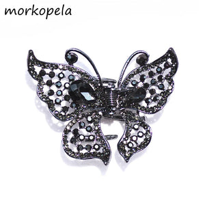 Butterfly Crystal Hair Claw Crab Women Banquet Hair Accessories Rhinestone