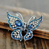 Butterfly Crystal Hair Claw Crab Women Banquet Hair Accessories Rhinestone