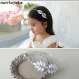 Morkopela Girls Flower Headbands Princess Rhinestone Hairbands