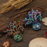 Crystal Octopus Brooch Rhinestone Animal Pin for Clothes Scarf Gift